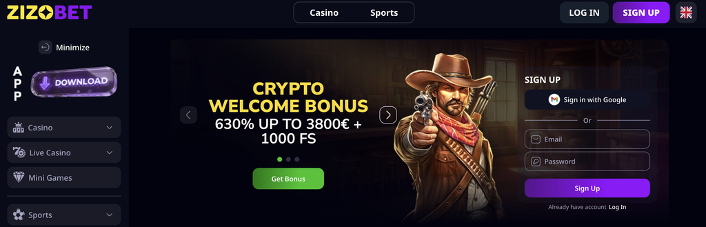 Zizo Bet Casino - Best Visa Credit Card Casino